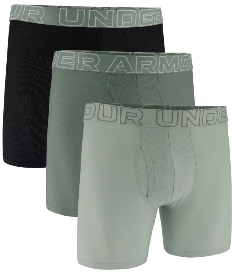 Boksarice Under Armour Under Armour UA Performance Tech Mesh 6" Boxer Briefs - 3-Pack Črna | 1383884-377
