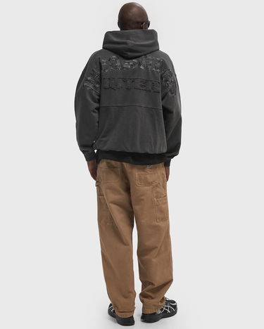Pulover Pleasures Iuter Marco Hoodie Črna | P24IU006-CHARCOAL, 2