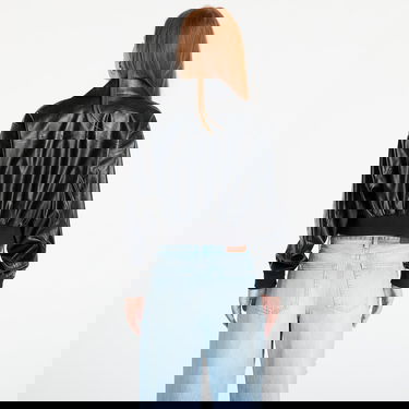 Jakna CALVIN KLEIN Calvin Klein Jeans A-Cropped Crinkle Jacket Črna | LV047C518G UB1, 3