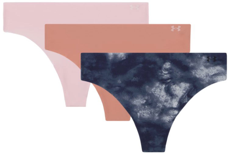 Spodnjice Under Armour Pure Stretch No Show Thong, 3-Pack Mornarica | 1383894-044, 0