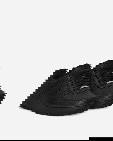Superge in čevlji Nike Air Force 1 Low SP Triple Black Perforated Črna | HF8189-001, 2