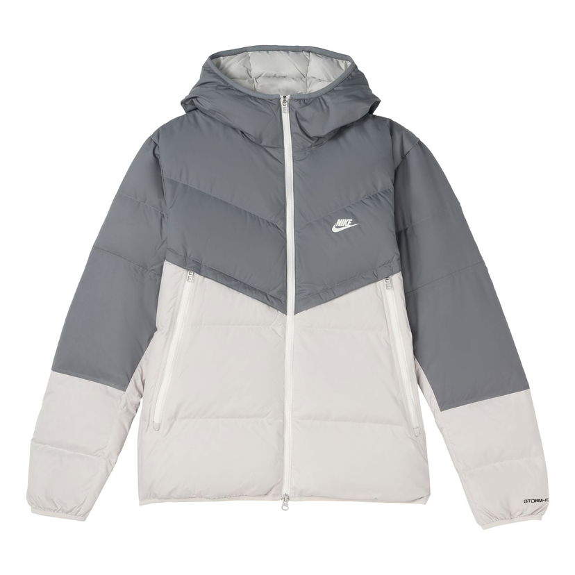 Puhovka Nike Sportswear Windrunner Hooded Jacket Siva | DD6796-077