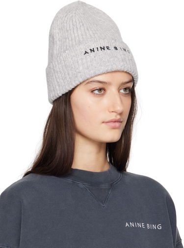 Beanie Anine Bing Anine Bing Elia Beanie Siva | A-12-10621-CHR1, 1