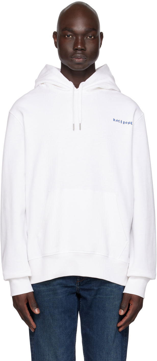Pulover rag & bone Rag & Bone Coffee Hoodie Bela | MBC23HT040AP40