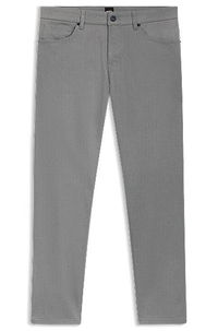 Maine Regular-Fit Micro-Patterned Stretch Cotton Trousers