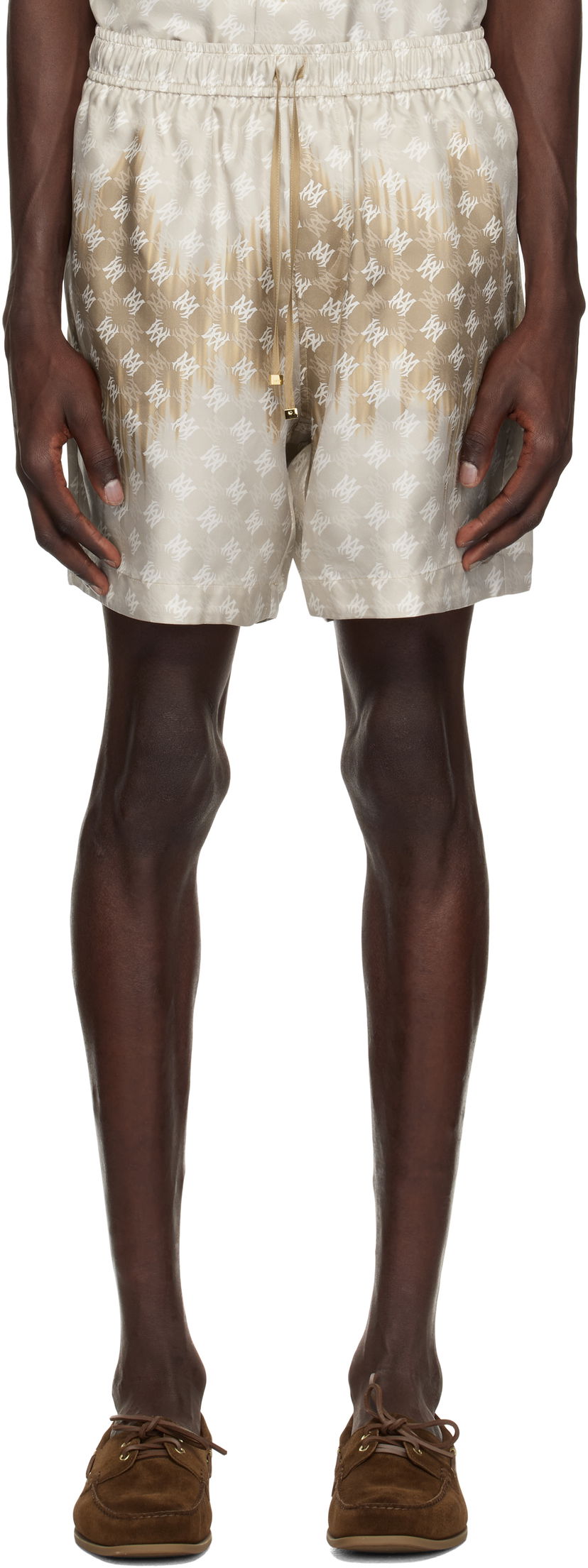 Kratke hlače AMIRI Amiri MA Quad Bleached Shorts Bež | AMSHCA1074