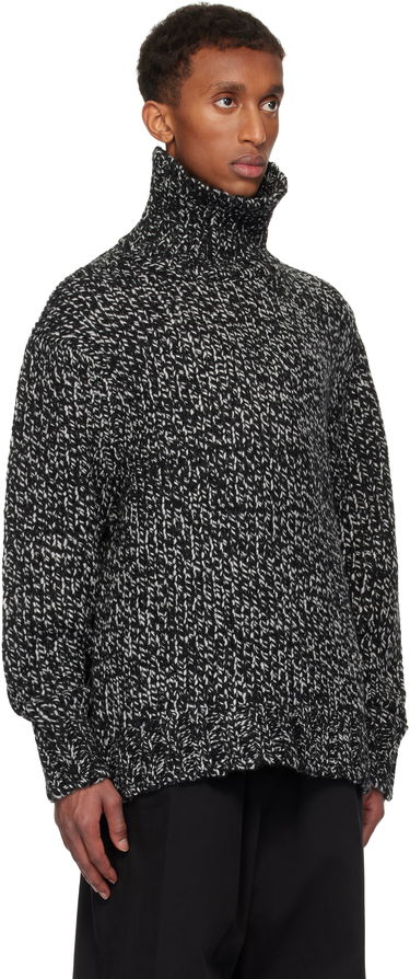 Pleteni pulover We11done We11done Chunky Knit Turtleneck Sweater Črna | WD-KT3-24-651-U-B2, 1