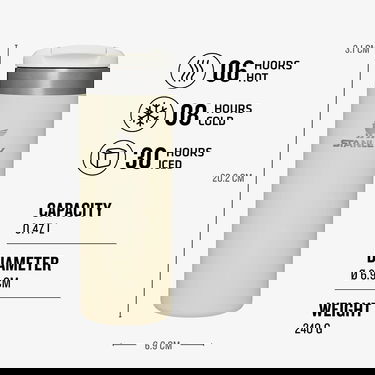 Steklenica za pitje Stanley The Aerolight™ Transit Bottle Bela | 10-10787-178, 2