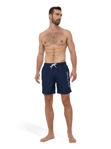 Kopalke GANT Lightweight Logo Swim Shorts Mornarica | 922116217