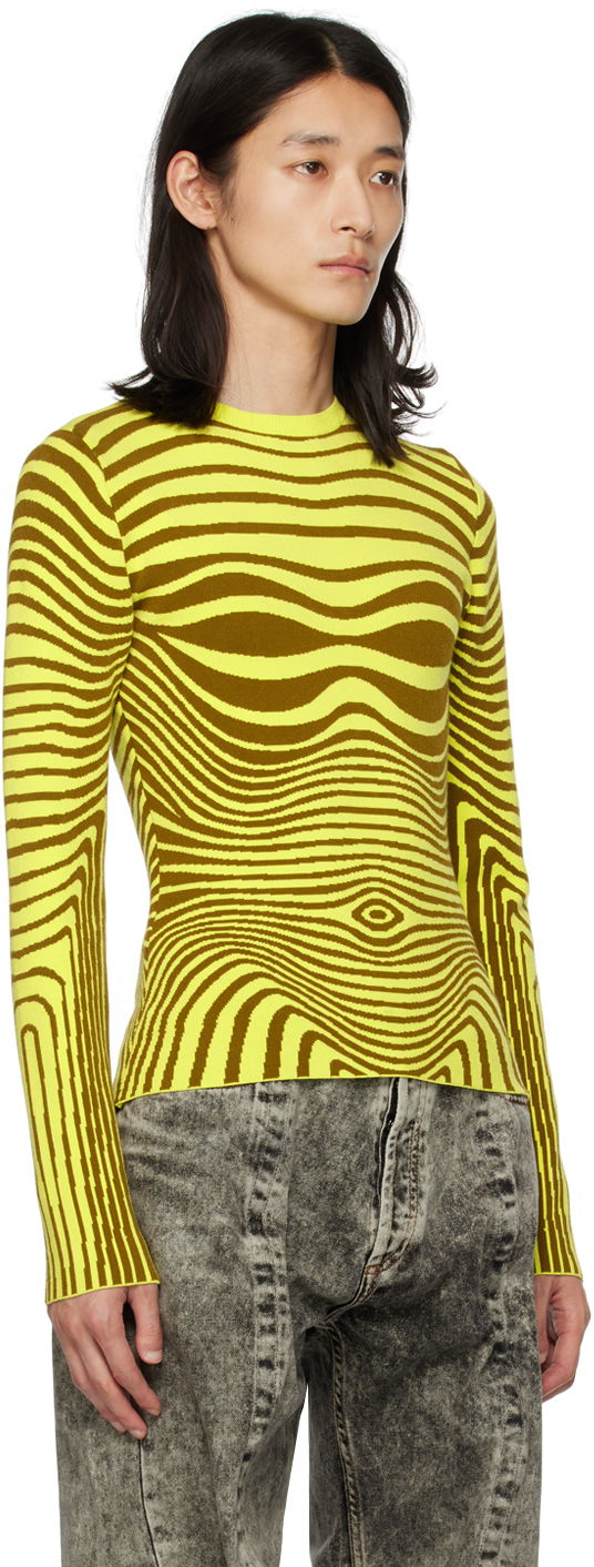 Majica Jean Paul Gaultier Gaultier Body Morphing Striped Sweater Rumena | 23/12-F-PL028-M046-4144, 1