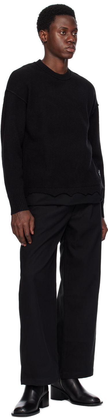 Pleteni pulover izzue Izzue Layered Sweater Črna | IZXKNN4123W4NCCX, 3