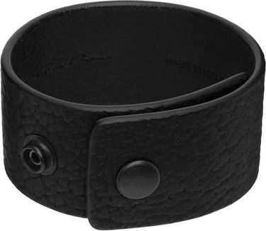 Zapestnica Rick Owens Rick Owens Concordians Anthem Leather Cuff Bracelet with Snaps Črna | RA02E0701 LBTBH, 1