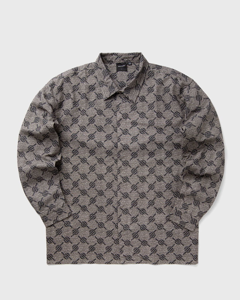 Srajce DAILY PAPER TOPE BUBBLEWRAP LS SHIRT Siva | 2421089