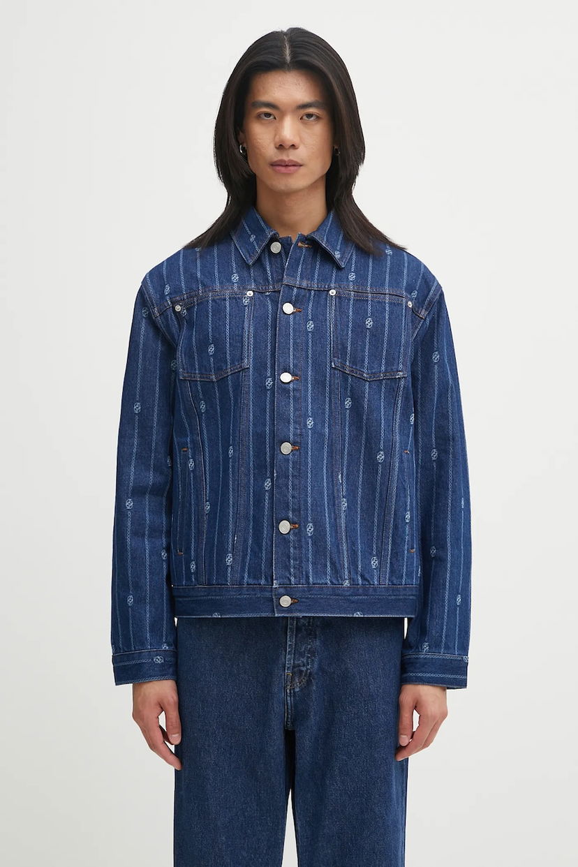 Jakna Drôle de Monsieur Drôle de Monsieur La veste Denim Monogramme Jacket Modra | I.JT182.CO238