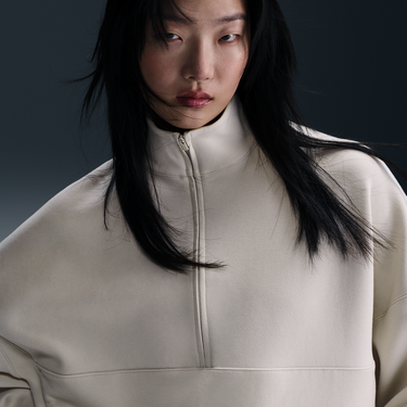 Pleteni pulover Nike Nike 24.7 Impossibly Soft Dri-FIT Relaxed Half-Zip Top Bela | HQ8188-104, 2