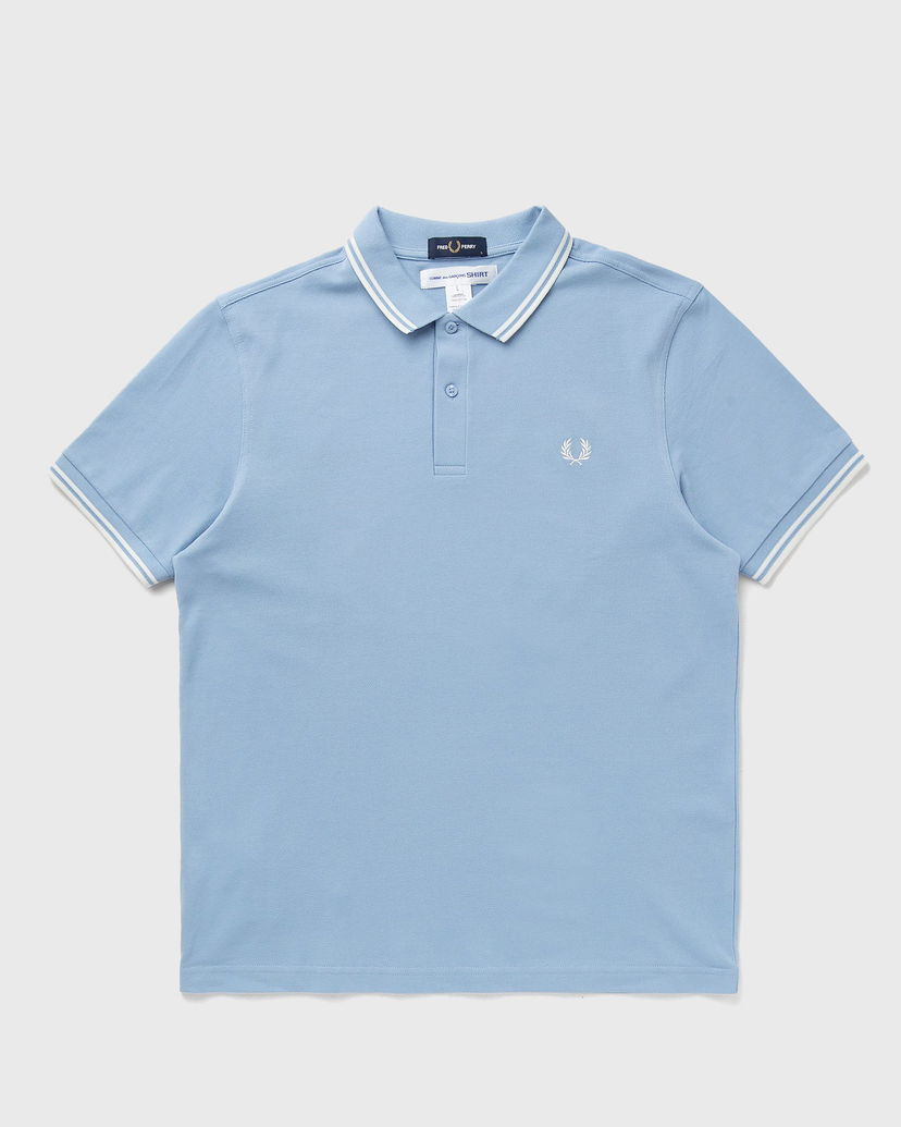 Polo majica Comme des Garçons Fred Perry Knit Polo Shirt Modra | FO-T502-S25-1