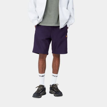 Kratke hlače Carhartt WIP American Script Sweat Short "Cassis" Mornarica | I031685_1N8_XX, 0