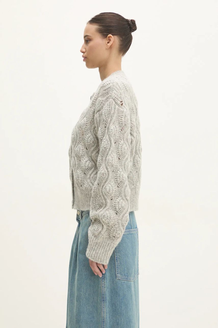 Pleteni pulover Samsoe Samsoe Knitted Cardigan Siva | F24400095, 1