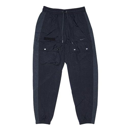 Cargo hlače Nike Sportswear Drawstring Woven Casual Pants Črna | BV5371-082