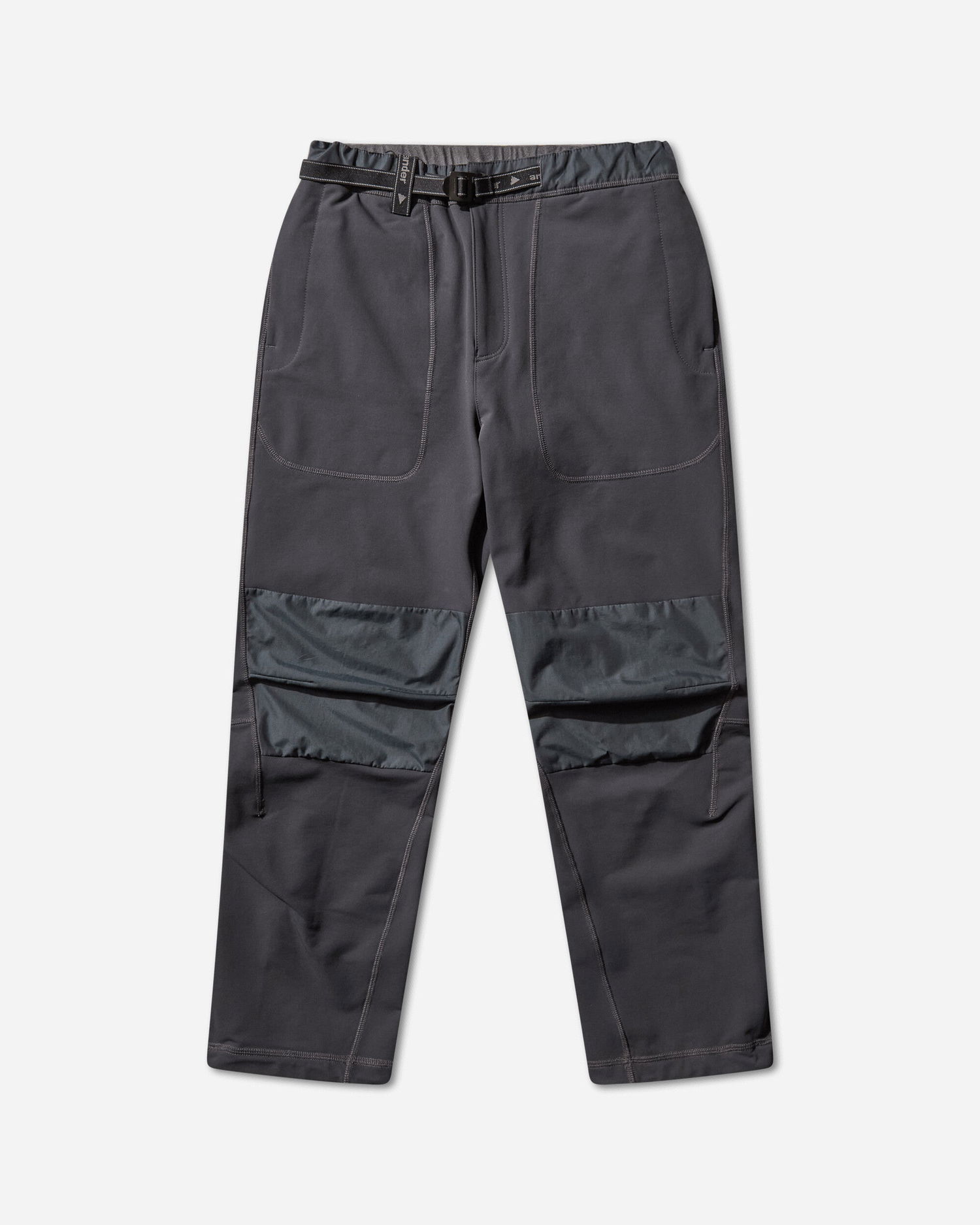 Hlače and wander Stretch Shell Pants with Integrated Webbing Belt and Knee Panels Siva | 5745222006 023, 0