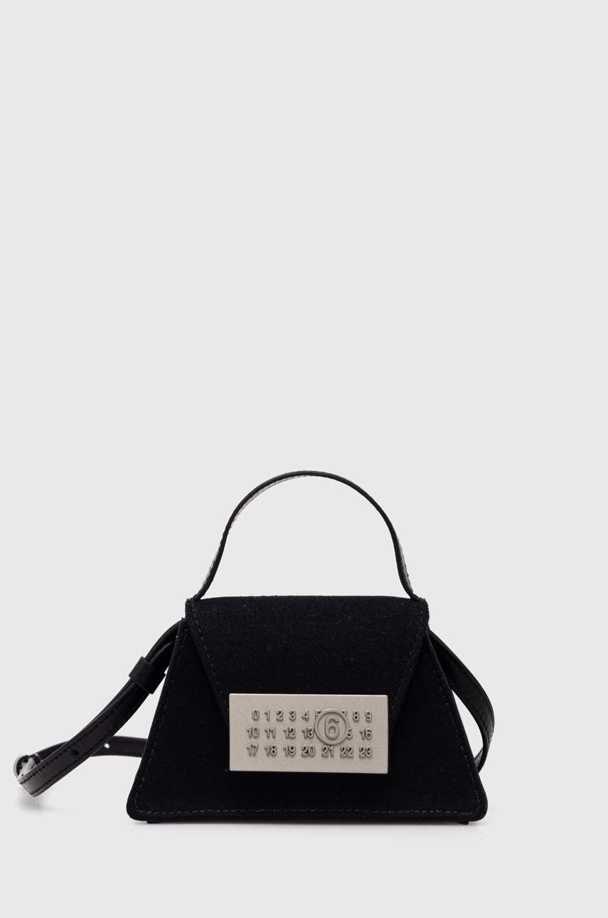 Torbica Maison Margiela MM6 Black Triangle Shoulder Bag Črna | SB5ZI0006.P6642, 0