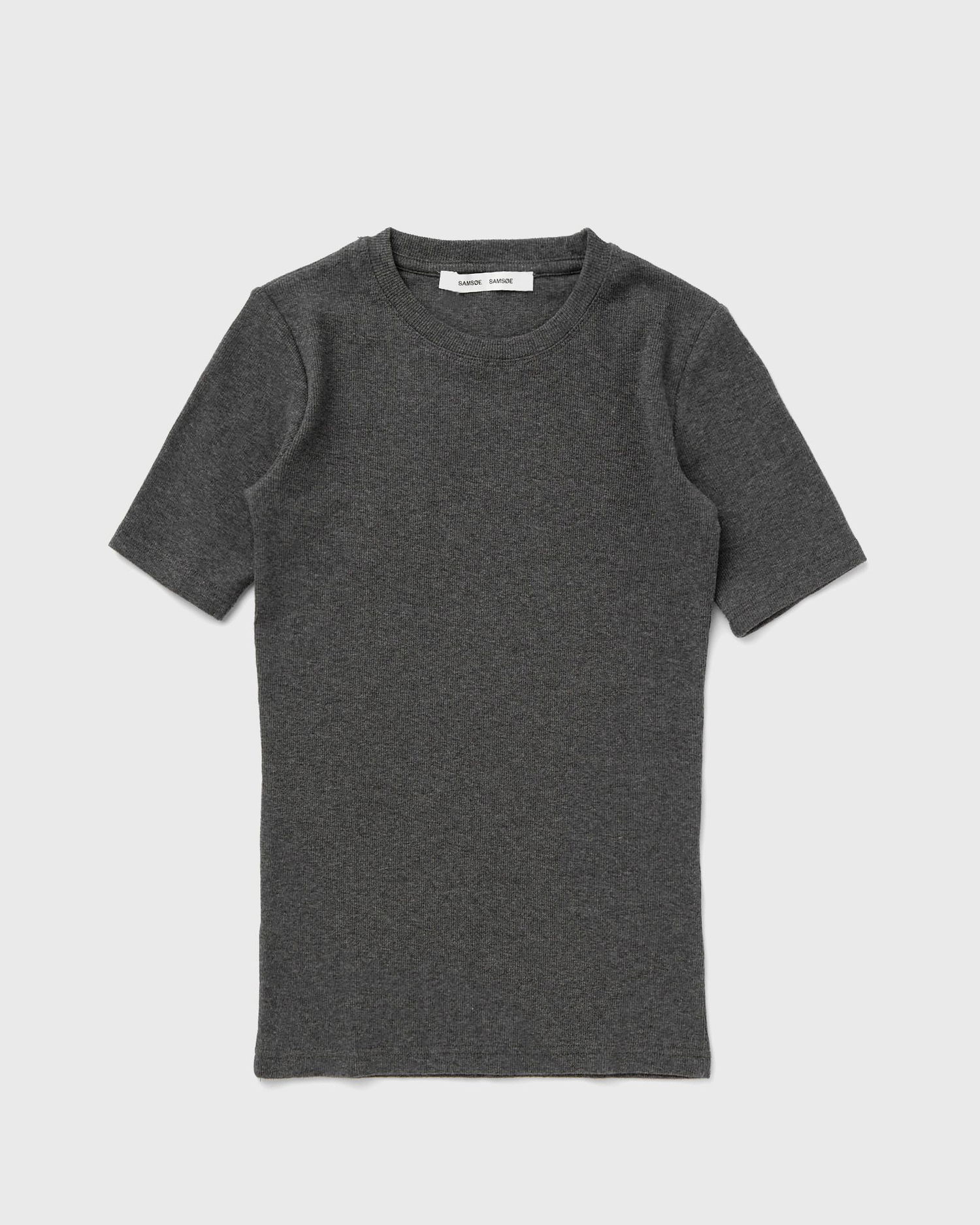 Majica Samsoe Samsoe Samsøe & Samsøe SAALEXO Short Sleeve Fitted T-Shirt Siva | F10000005-DARK-GREY-MEL, 0