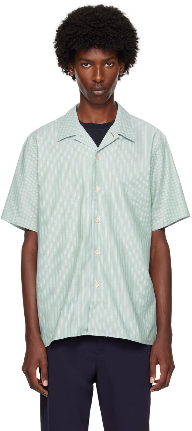 Srajce Paul Smith PS by Paul Smith Striped Resort Shirt Zelena | M2R-695U-N22097-34
