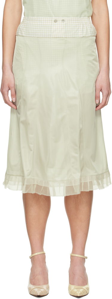 Krila Maison Margiela Maison Margiela 'Anonymity Of The Lining' Midi Skirt Zelena | S51ME0030 MTJ022, 0