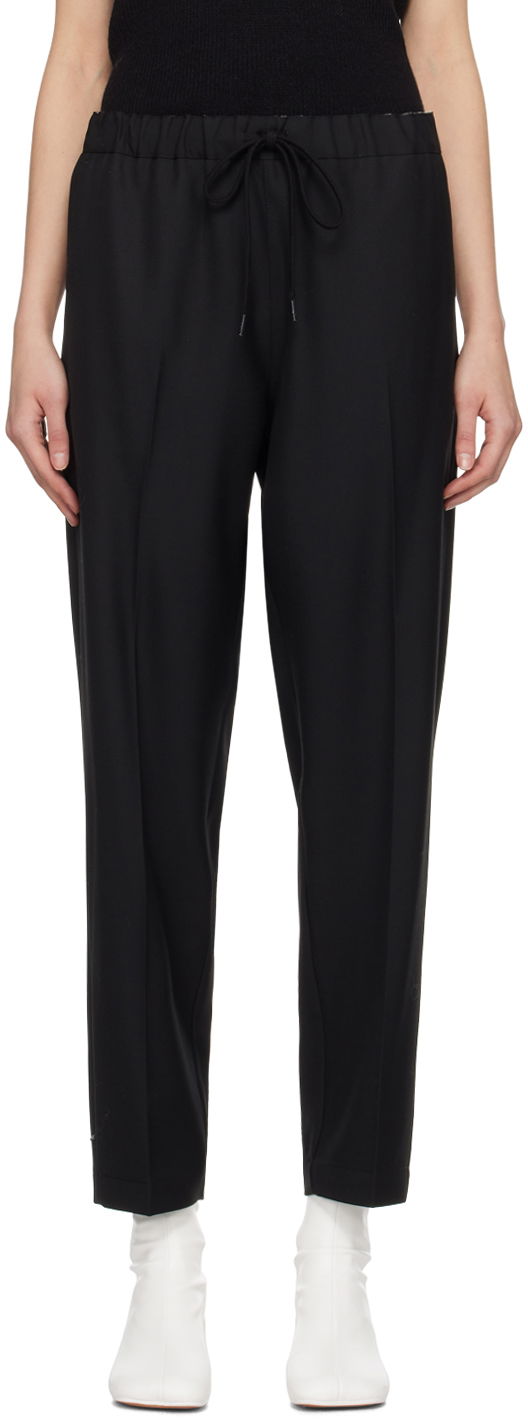 Hlače Maison Margiela MM6 Tapered Trousers Črna | S52KA0484 S78357
