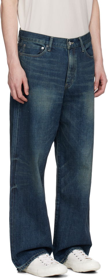 Kavbojke Neighborhood Neighborhood Washed DP Wide Jeans Modra | 251XBNH-PTM04, 1