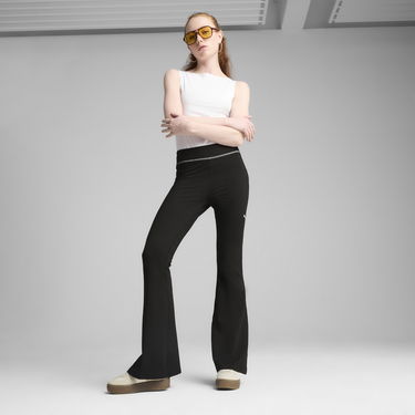 Pajkice Puma DARE TO Textured Flare Leggings Črna | 629809_01, 2