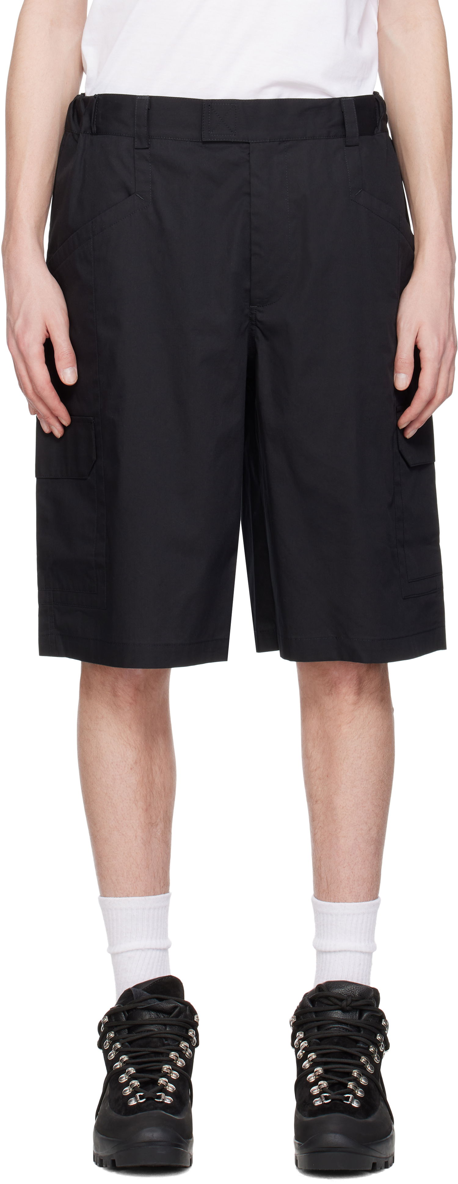 Kratke hlače GR10K GR10K Poplin Cargo Shorts Črna | BG112087DI, 0