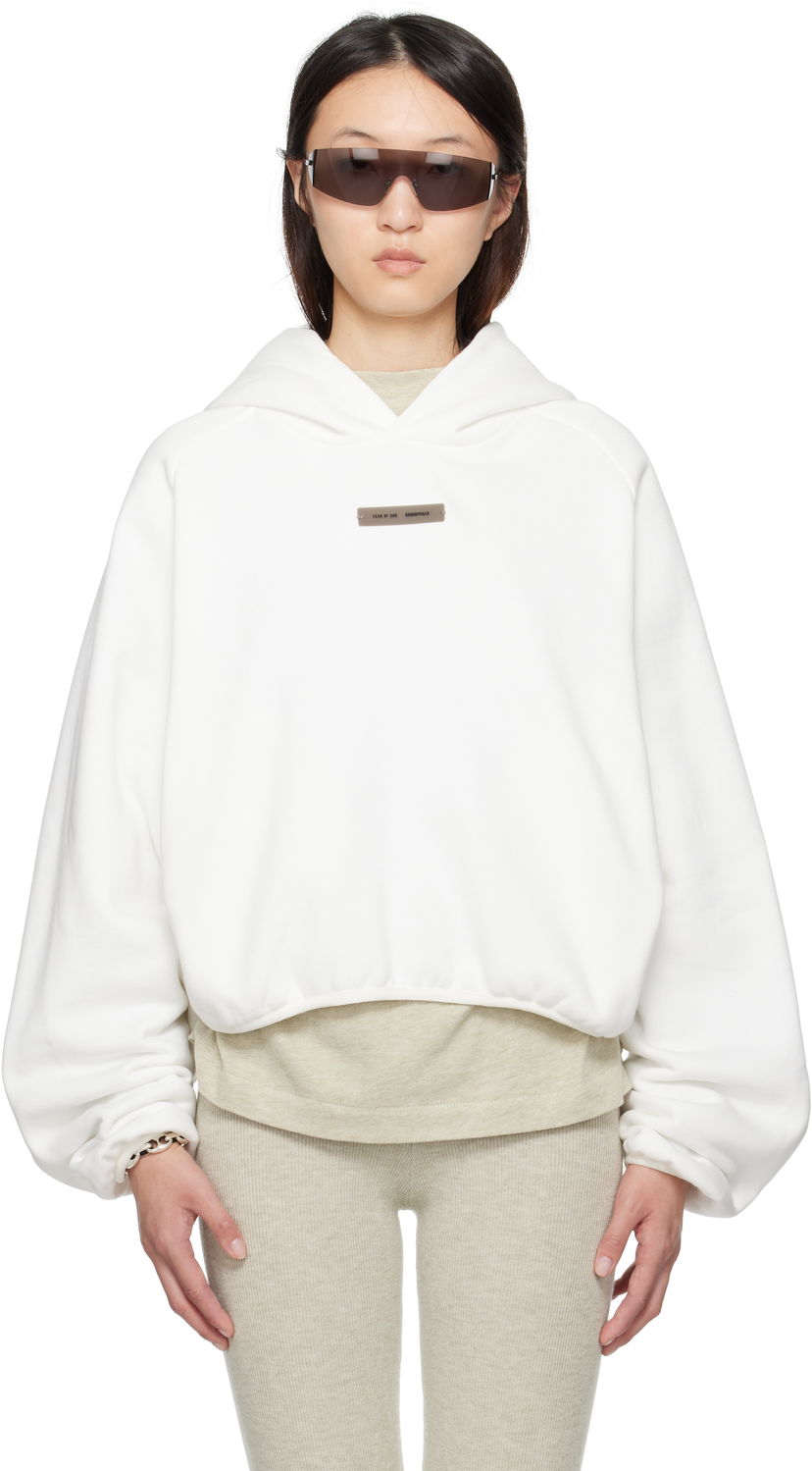 Pulover Fear of God ESSENTIALS Modern Fit Hoodie Bela | 192SP257754FW