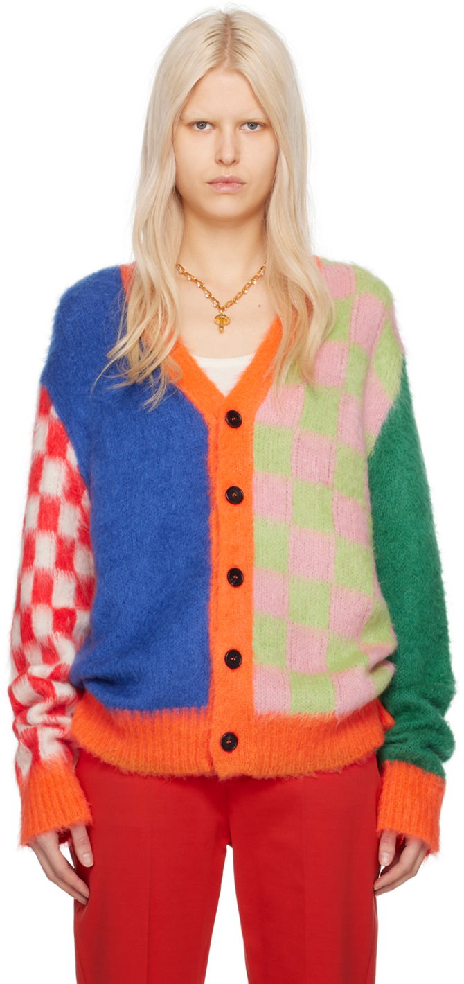 Pleteni pulover Marni SSENSE x Cardigan Rdeča | CDMG0128QX UFU166