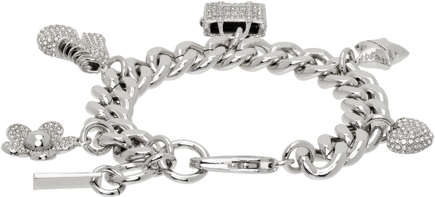 Zapestnica Marc Jacobs Marc Jacobs The Pave Mini Icon Charm Bracelet Kovinski | 2R3JBR001J81, 1