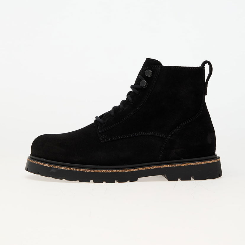 Superge in čevlji Birkenstock Highwood Lace Mid M Leather Črna | 1028911