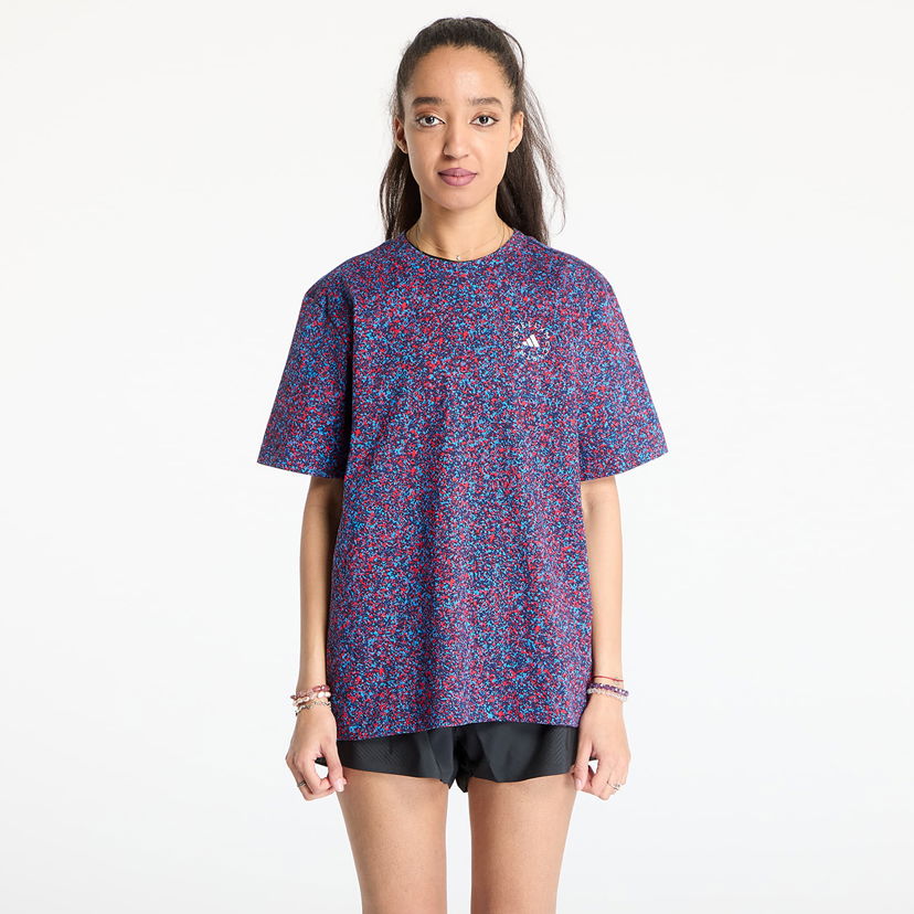 Majica adidas Performance adidas by Stella McCartney Printed Loose T-Shirt Modra | JJ0083
