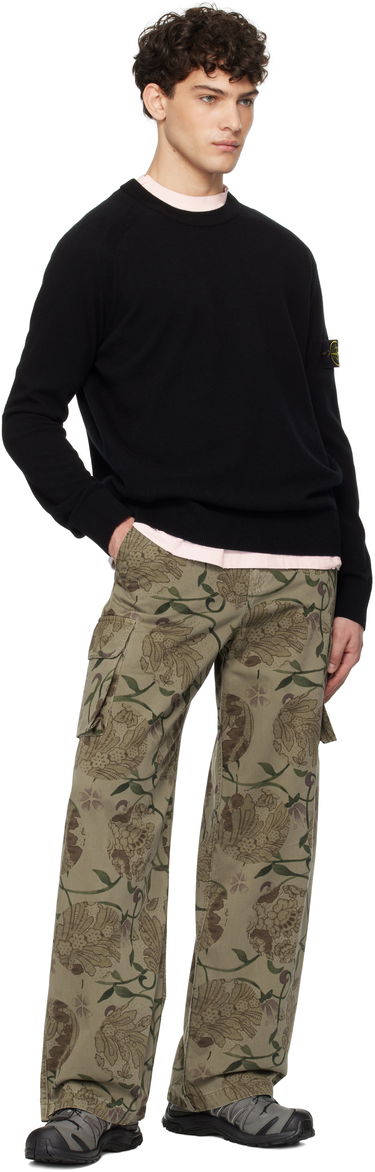 Pleteni pulover Stone Island Stone Island Light Geelong Wool Sweater Črna | K1S15 5100045 S00B4, 4