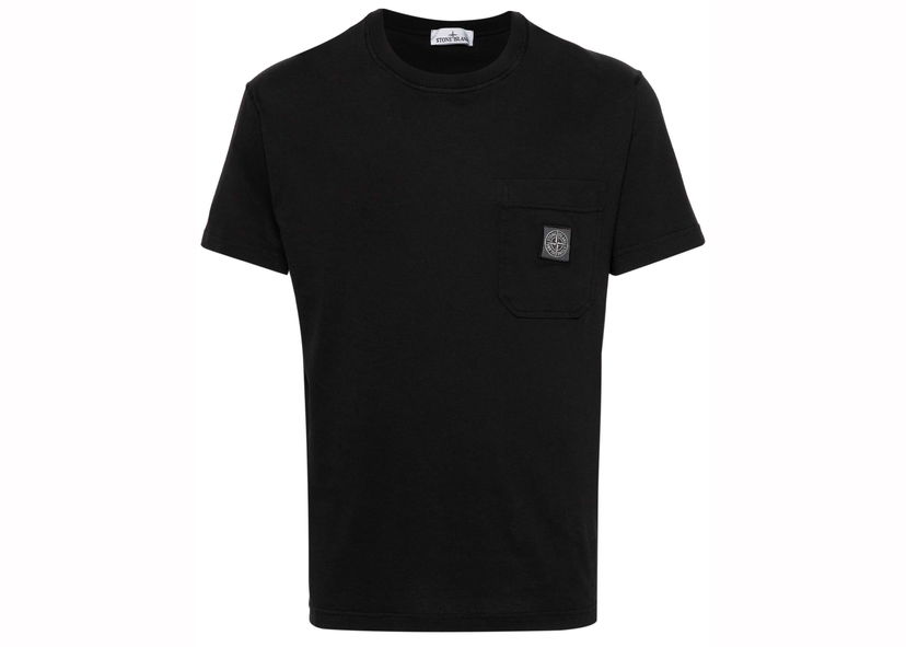 Majica Stone Island Garment Dyed T-shirt Črna | 801521957