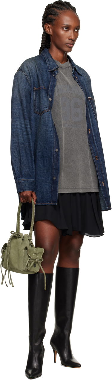 Torbica Acne Studios Acne Studios Multipocket Mini Bucket Bag Zelena | A10458-, 3