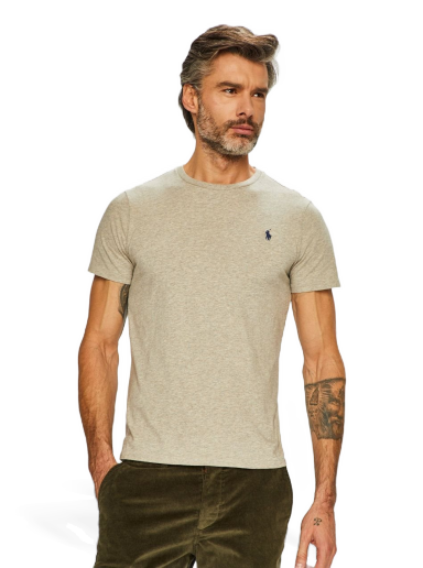 Majica Polo by Ralph Lauren Custom Fit Tee Siva | 710680785002