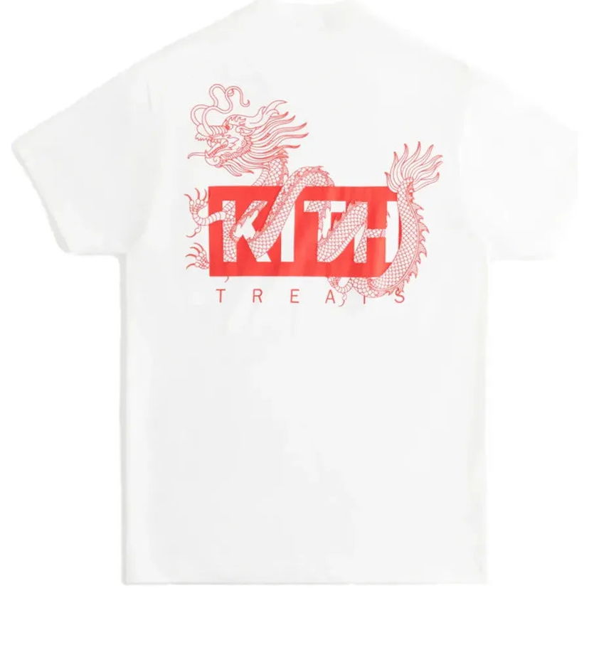 Majica KITH Dragon Pocket T-Shirt Bela | KHT030116-101