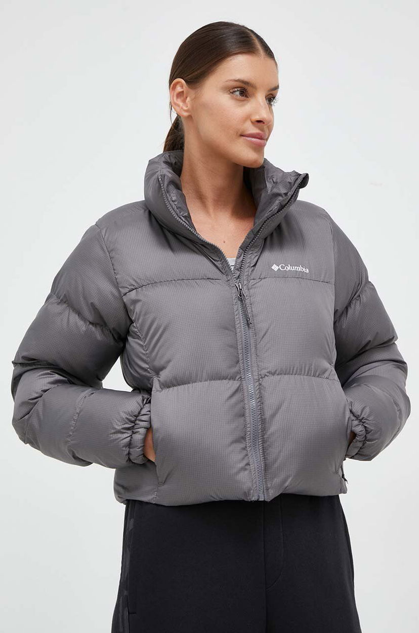 Puhovka Columbia Puffer Jacket Cropped Siva | 2002491