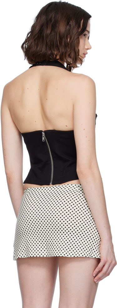 Majica brez rokavov Miaou Miaou Mikalea Halter Top Črna | 7195PONBLK, 2