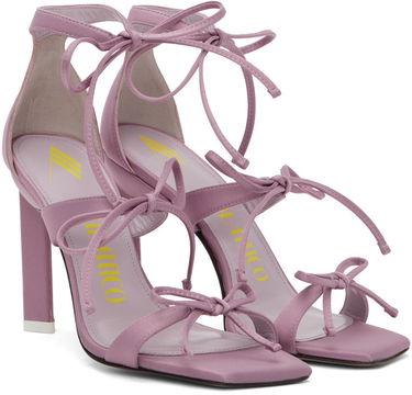 Modni dodatki The Attico Attico Aria Lace-Up Heeled Sandals Lila | 227WS518 V015, 3