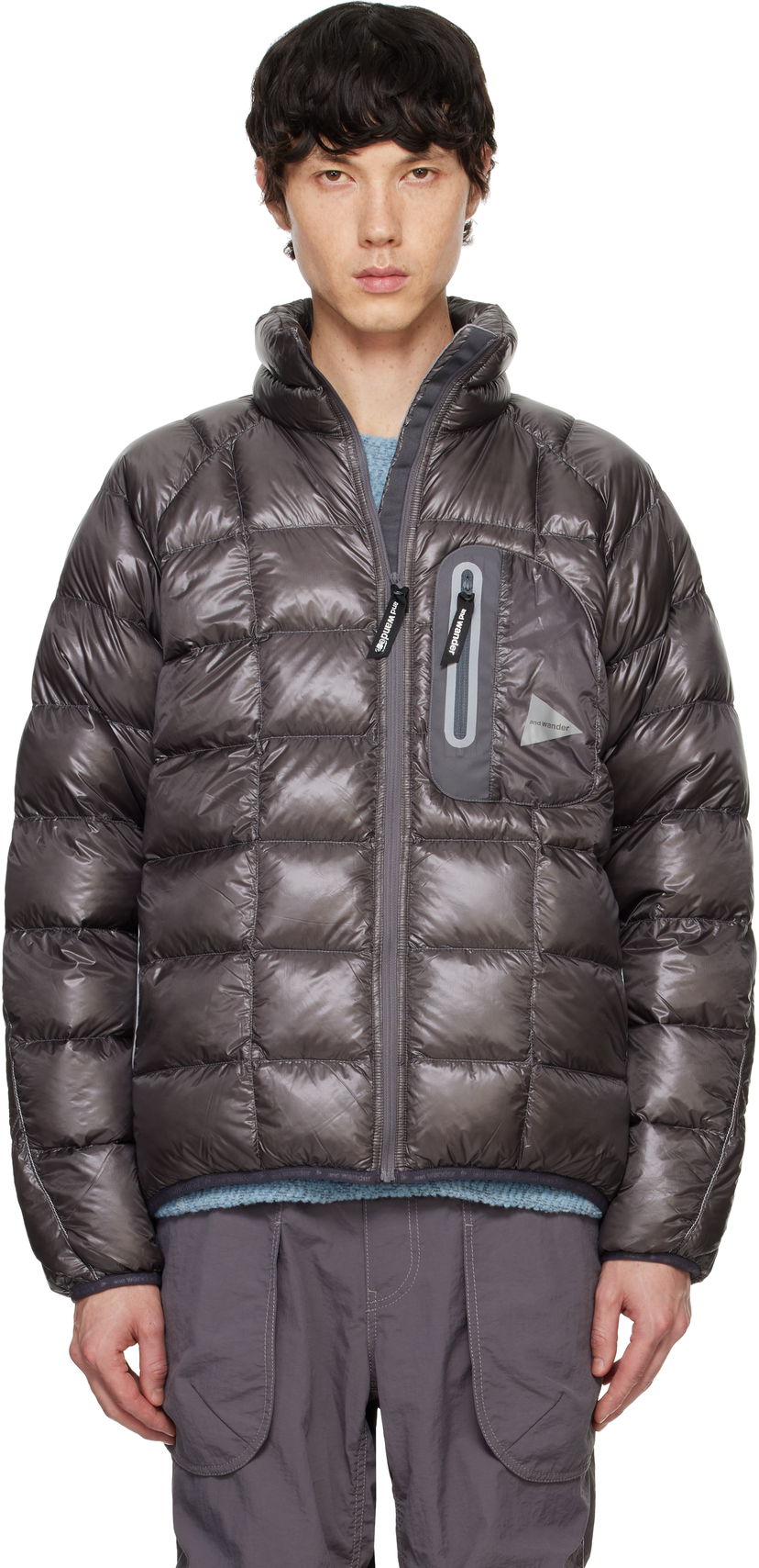 Puhovka and wander Diamond Stitch Down Jacket Siva | 5744231106