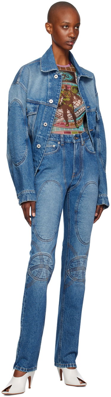 Jakna Jean Paul Gaultier Jean Paul Gaultier Lacing Denim Jacket Modra | 24/31-F-VE062LP-D013-57, 3