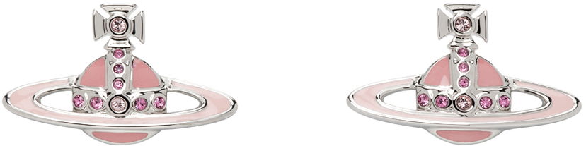 Uhani Vivienne Westwood Small Neo Bas Relief Earrings Siva | 62010039-02P538-