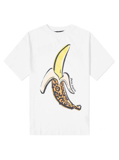 Majica Palm Angels Banana Tee Bela | PMAA001F22JER0060118