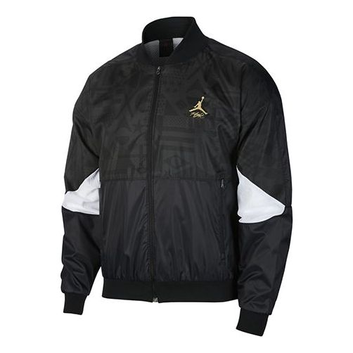 Bomber jakna Jordan Jordan Stand Collar Casual Jacket Črna | CJ9097-010